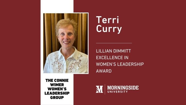 Curry awarded inaugural Lillian Dimmitt Excellence in Women’s Leadership award | Morningside University